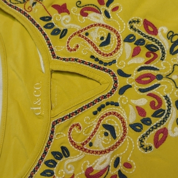 EMBROIDERED 3/4 length sleeve tunic - Picture 2 of 4